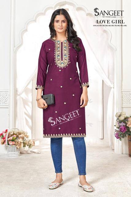 Sangeet love girl Long Kurti manufacturers